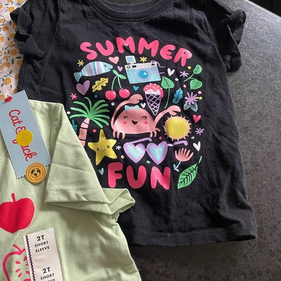 The Children's Place Cat & Jack T Shirt Bundle Size 2T - Picture 4 of 9